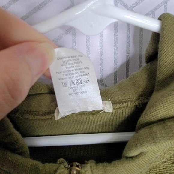 Crewcuts Green Full Zip Hoodie Sweater Sweatshirt Sz 8 Girls - Picture 8 of 8